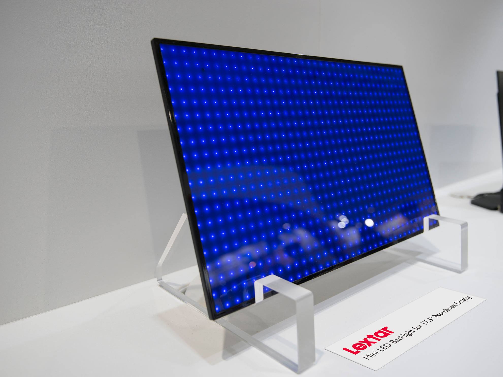 Lextar Mini LED backlight module—densely arranged LED arrays require imaging measurement for individual inspection (Image Source: LEDinside / Lextar)