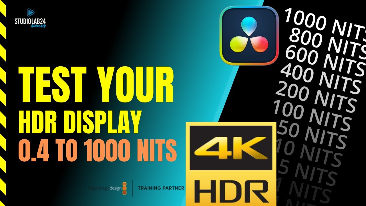 HDR display test screen—Luminance range coverage test from 0.4 to 1000 nits (Image Source: YouTube)