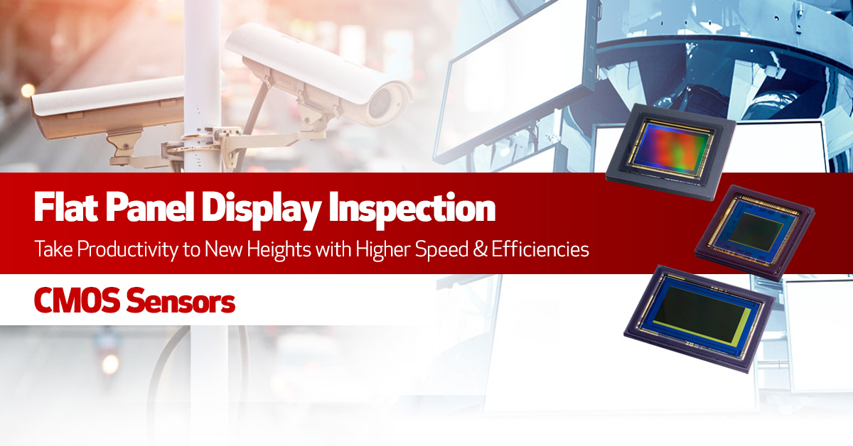 Canon CMOS sensor for flat panel display inspection—High-resolution sensors are the hardware foundation for pixel-level defect detection (Image Source: Canon CMOS Sensors)