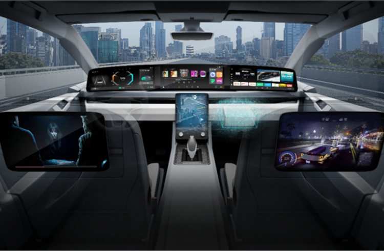 Visteon digital cockpit solution—Displaying the optical consistency integration for multi-screen automotive systems (Image Source: Visteon / Autocar Pro)