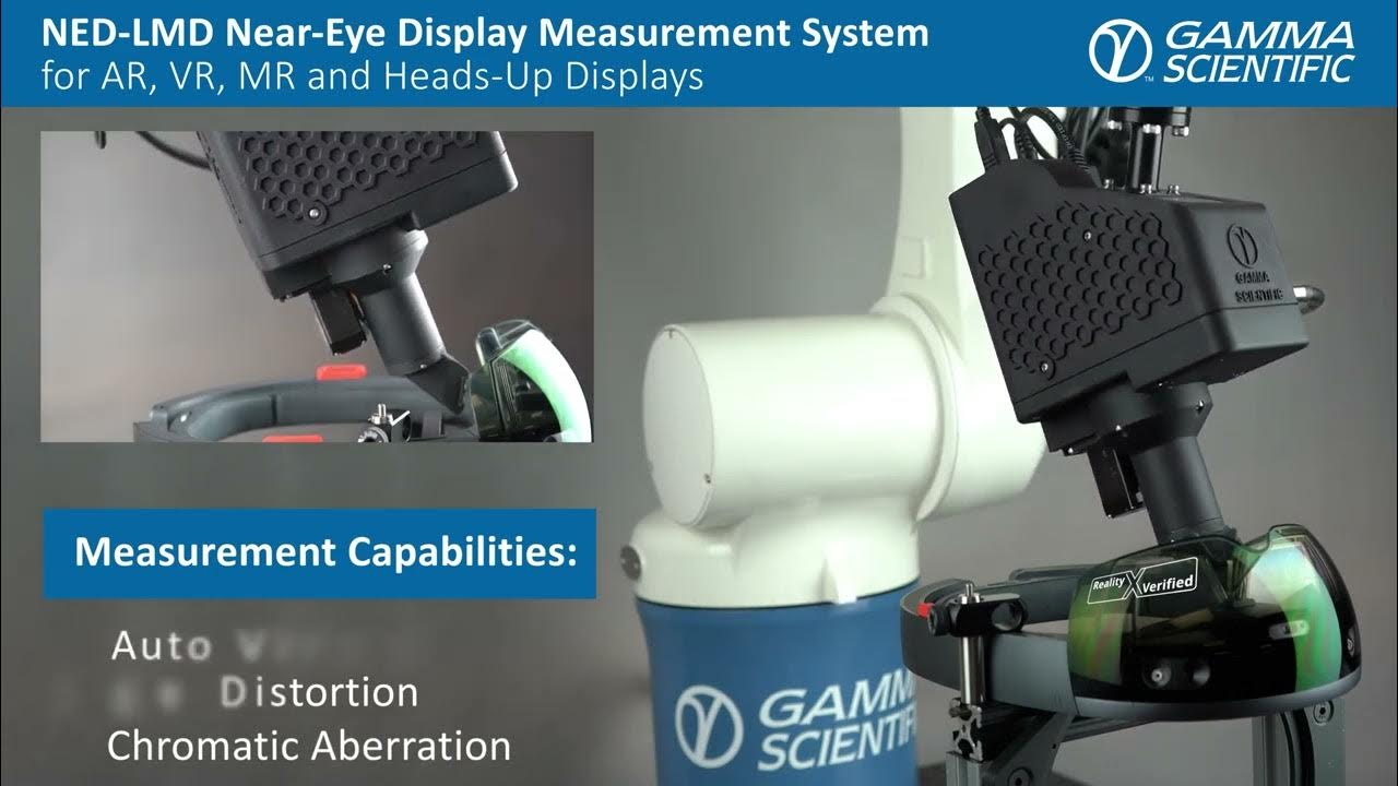 GS-E10 NED comprehensive measurement system—Supporting automated eyebox scanning and multi-parameter testing (Image Source: Gamma Scientific / YouTube)
